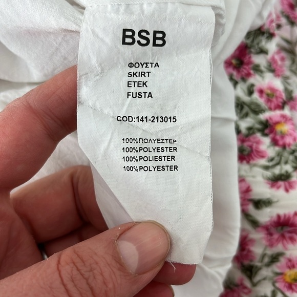 BSB Jeans Floral Tiered Mini Skirt - Picture 8 of 9